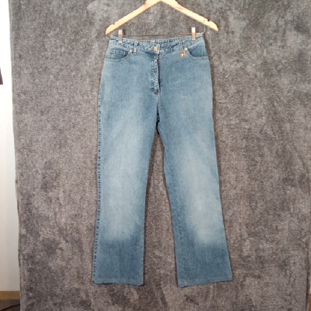 St John By Marie Gray Womens Straight Leg High Rise Size 8
